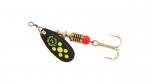 Mepps Black Fury Black with Chartreuse Dot Size 2